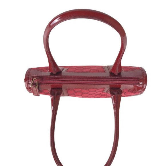 Gucci 1990's Tom Ford Red Guccissima Print Leather Satchel - Picture 5 of 10